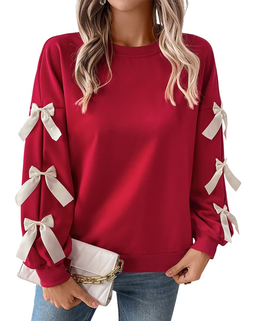 Sarah Woodz Sweatshirt In Red