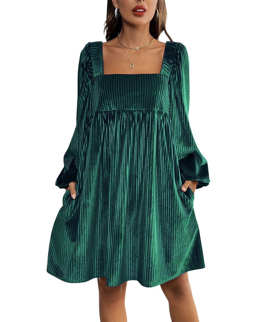 Sarah Woodz Mini Dress In Green