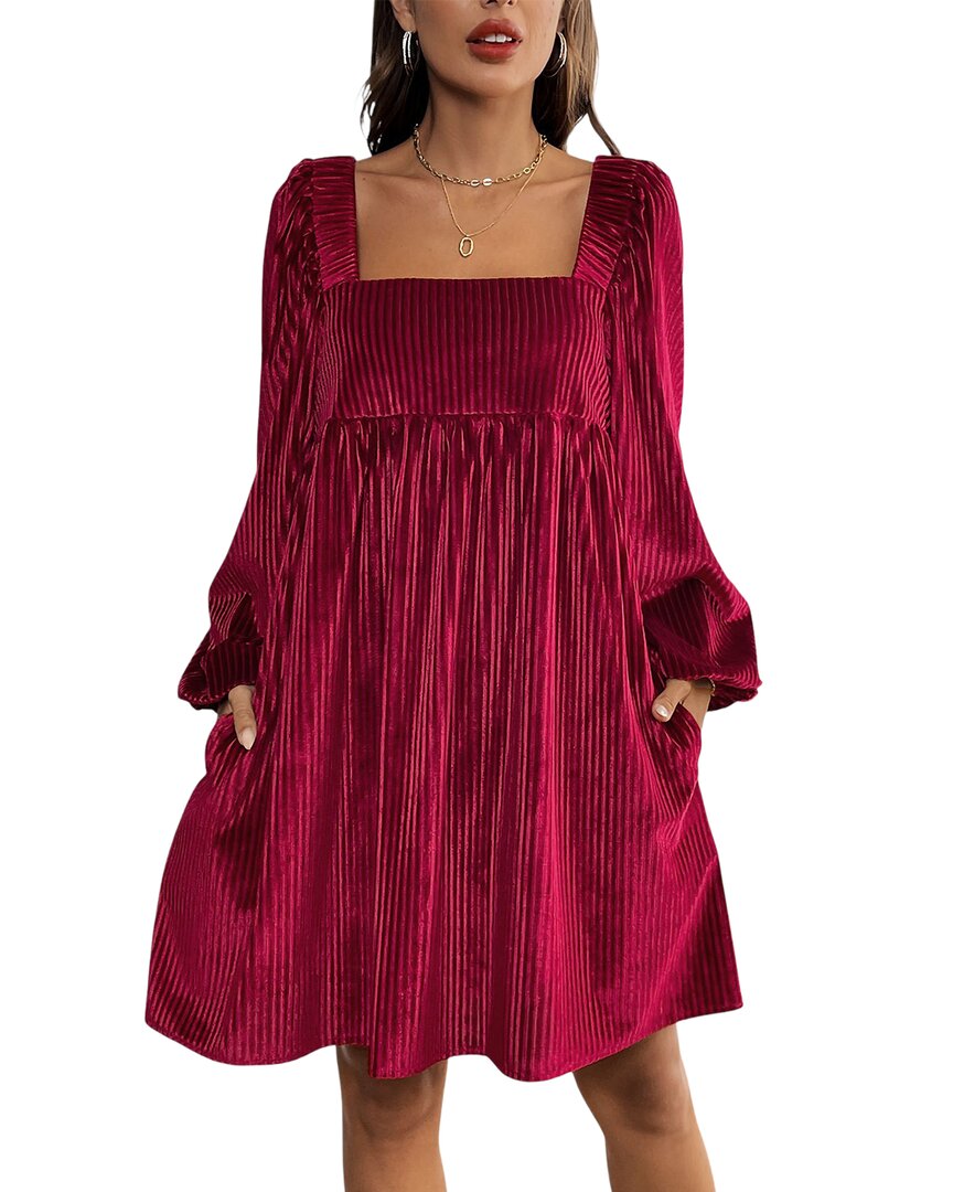 Sarah Woodz Mini Dress In Red