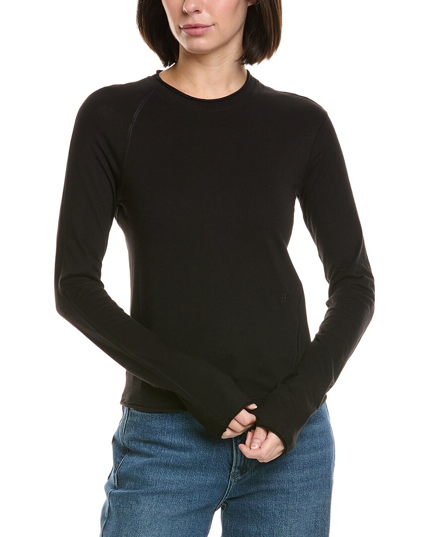 Helmut Lang Twisted Top In Black