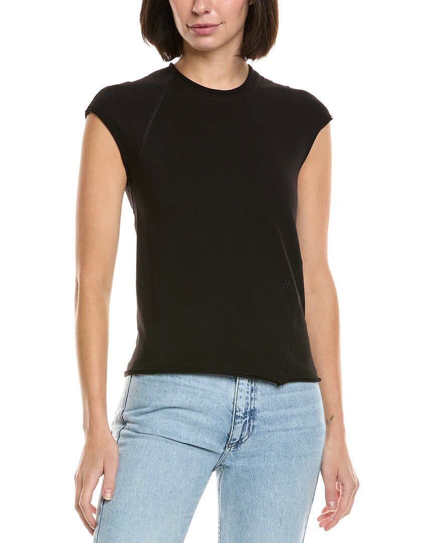 Helmut Lang Twisted Crop Top In Black