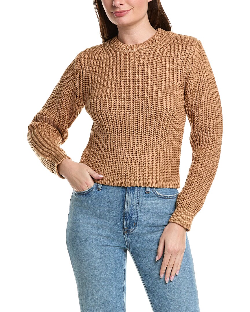 English Factory Round Neck Sweater In Brown