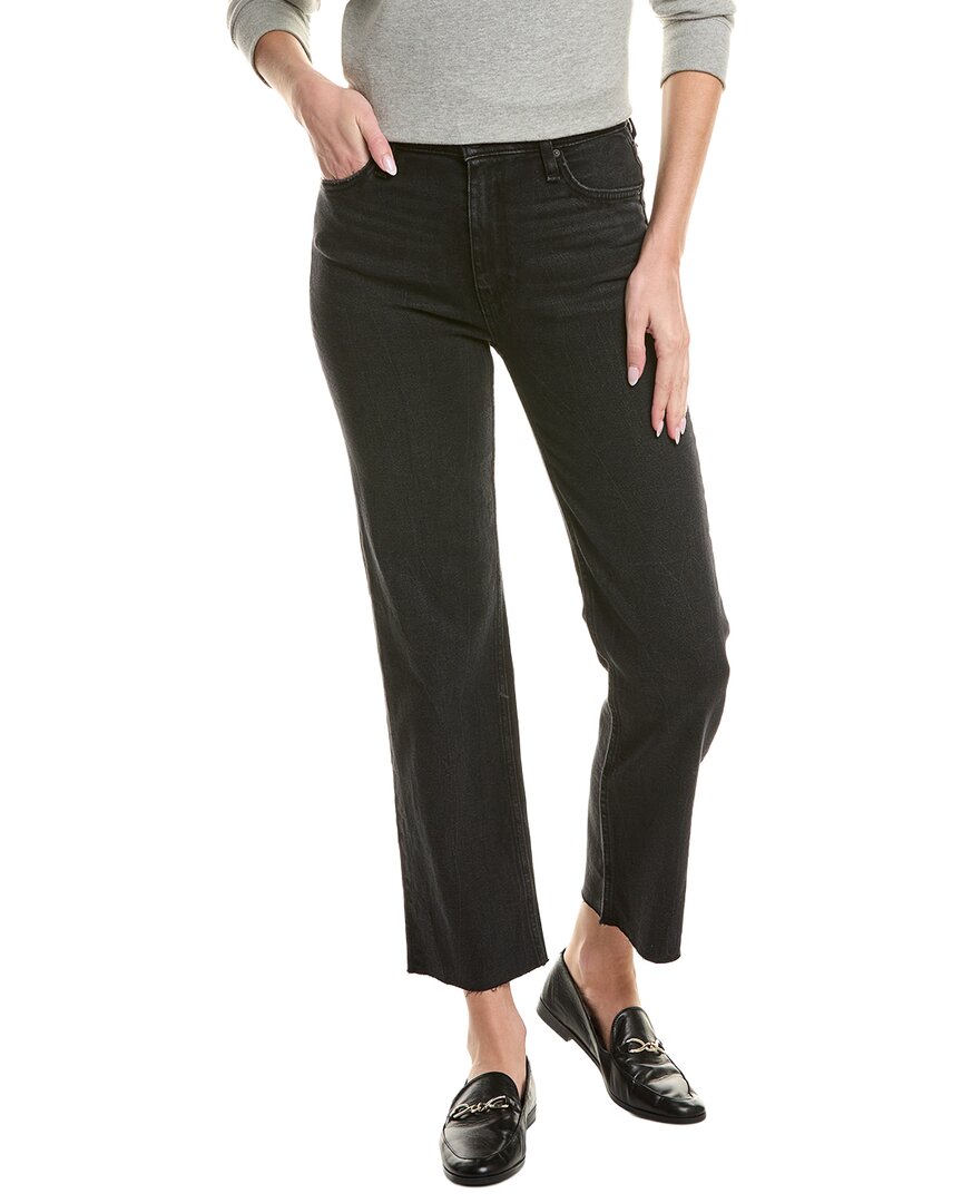 Hudson Jeans Remi Fade To Black Straight Ankle Jean In Black