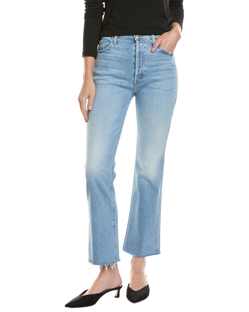 Mother The Tripper Flood Fray Look Ma No Hands Jean In Blue