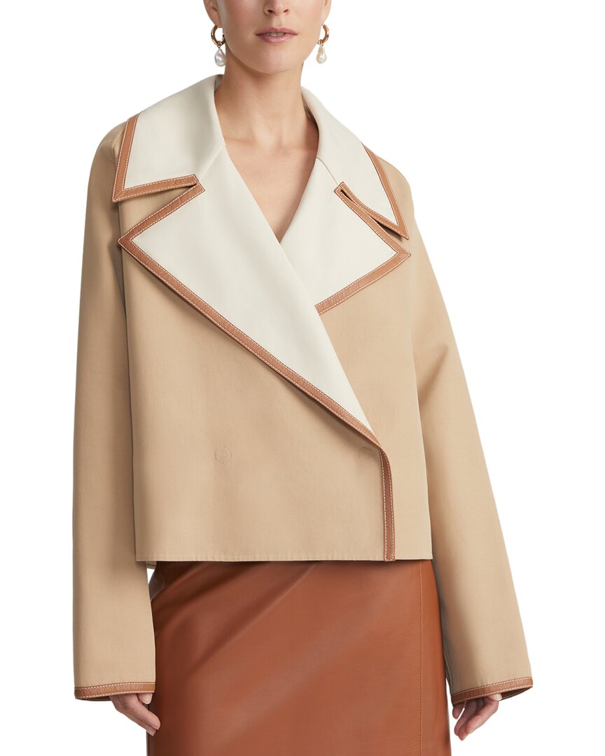 Lafayette 148 New York Reversible Wide Notch Lapel Jacket In Multi