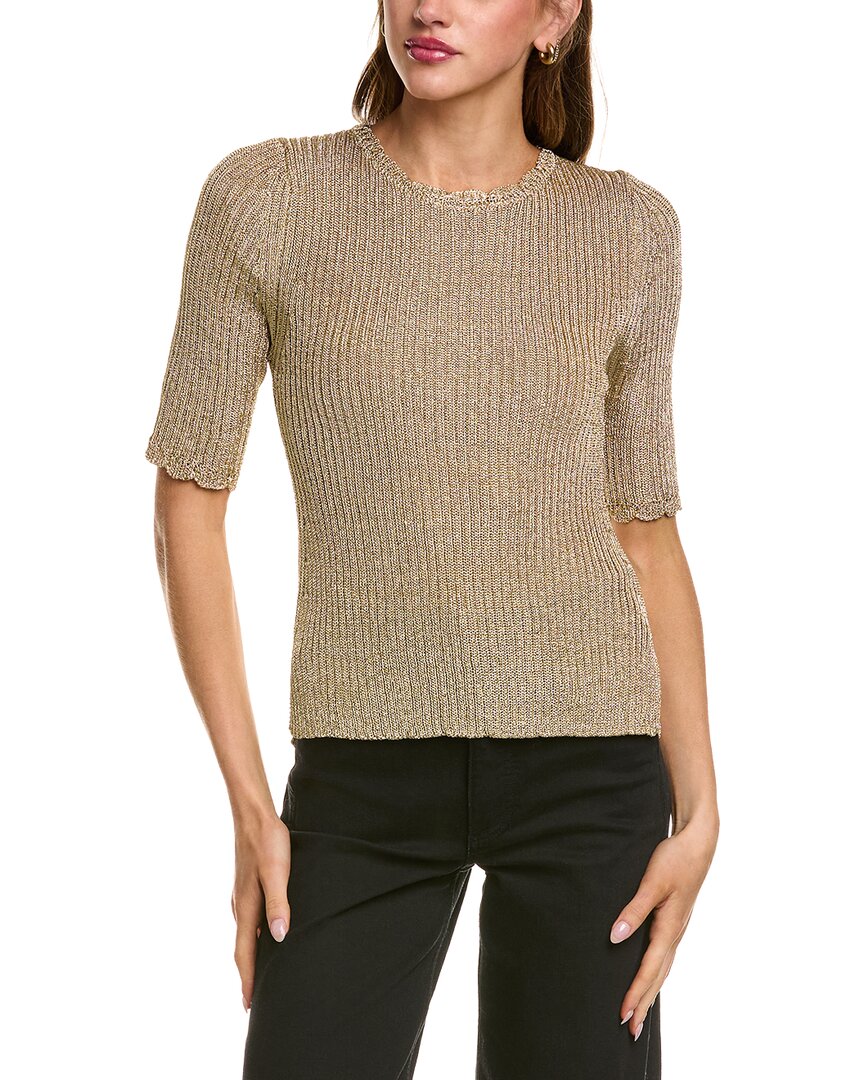 Beulah Knit Shirt In Gold