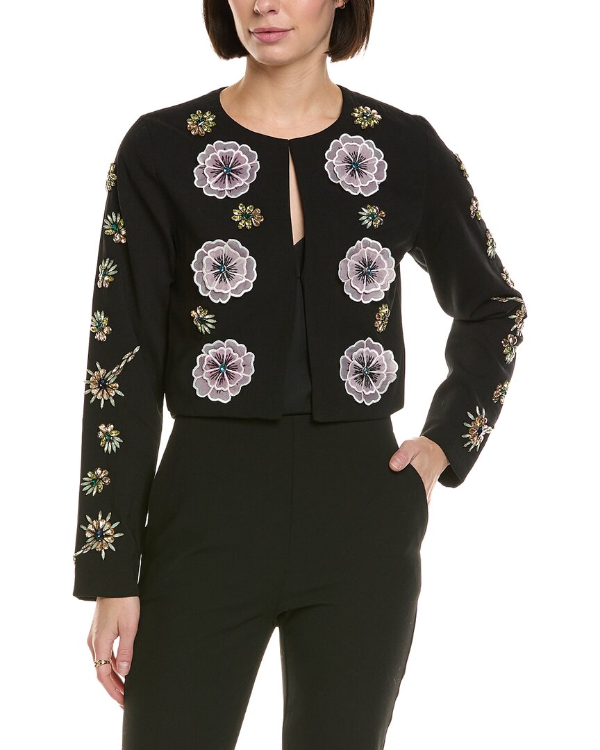 Cynthia Rowley Cropped Jacket In Black