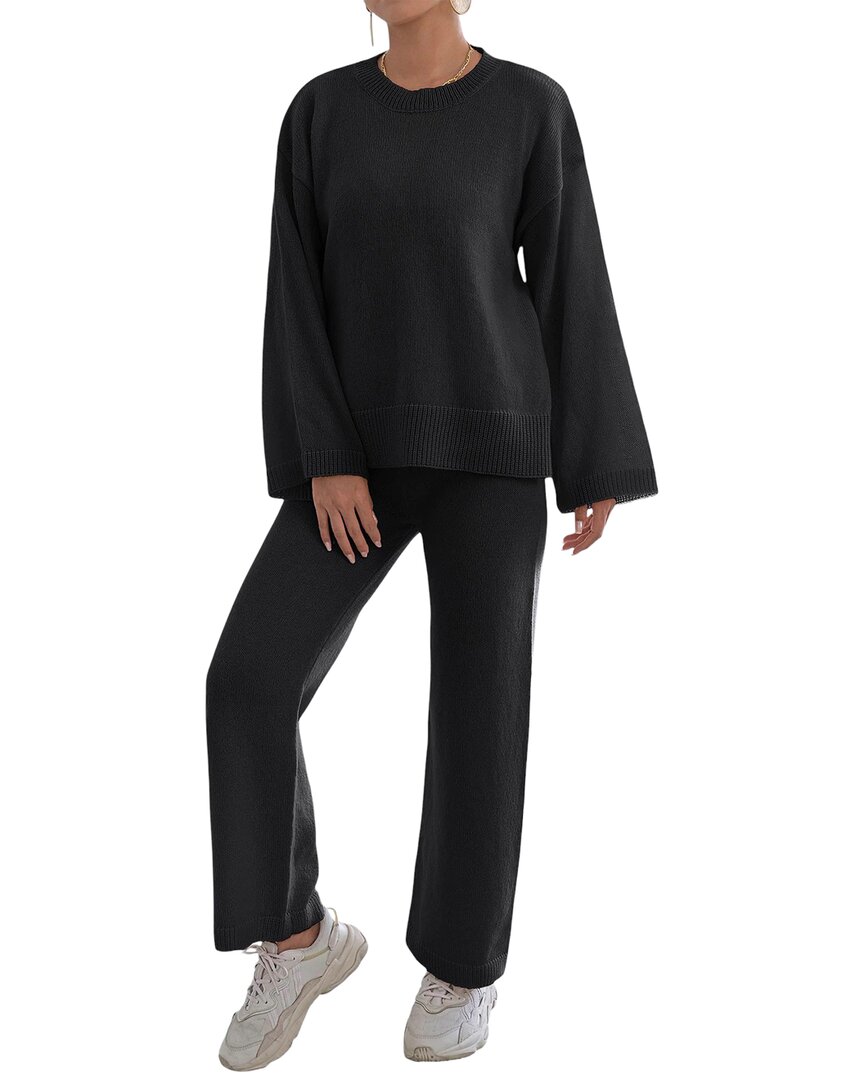 Nino Balcutti 2pc Sweater & Pant Set In Black