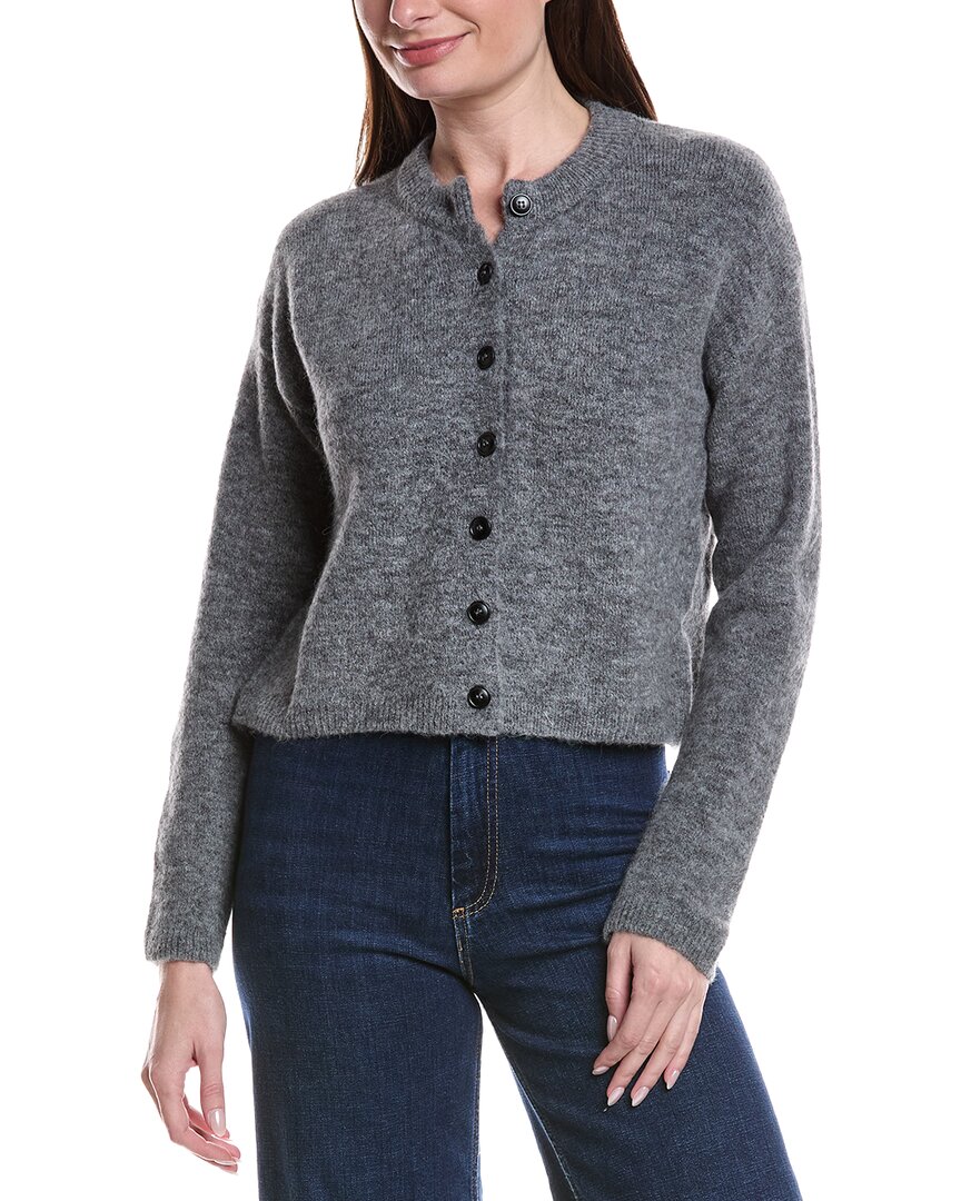 Anna Kay Lonorine Cashmere-blend Cardigan In Gray