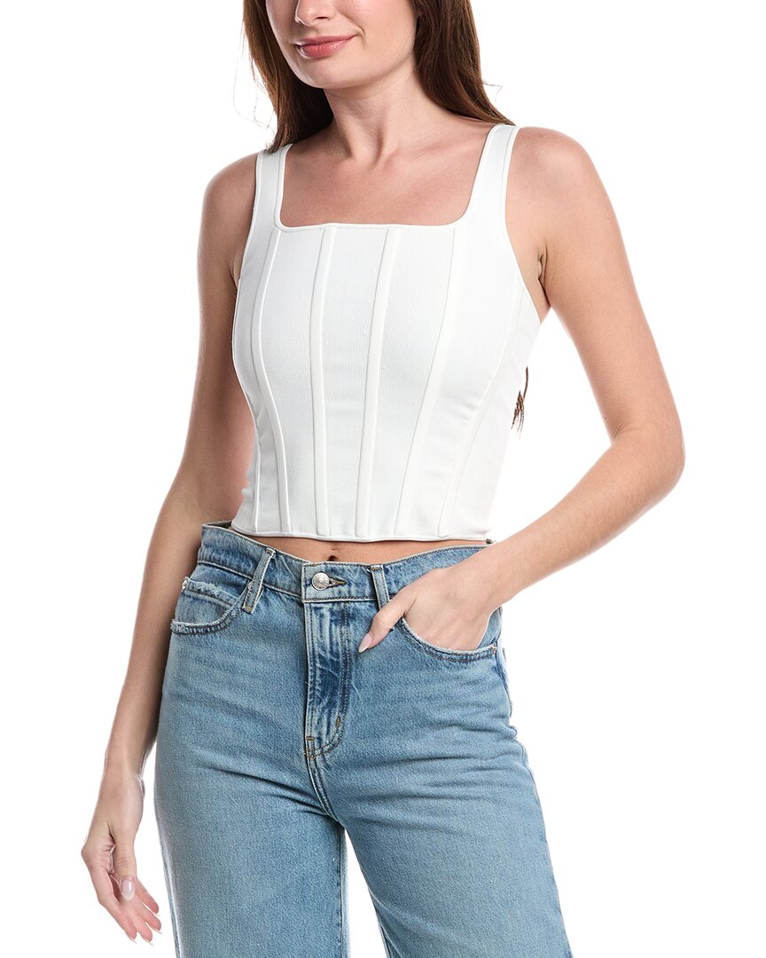 Alice And Olivia Alice + Olivia Sariah Corset Tank In White