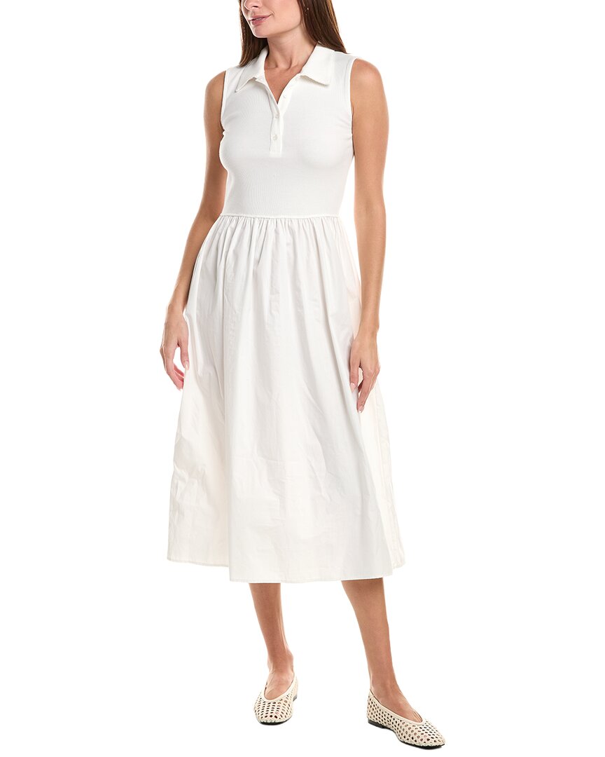 Ichi Ihmonna Polo Dress In White