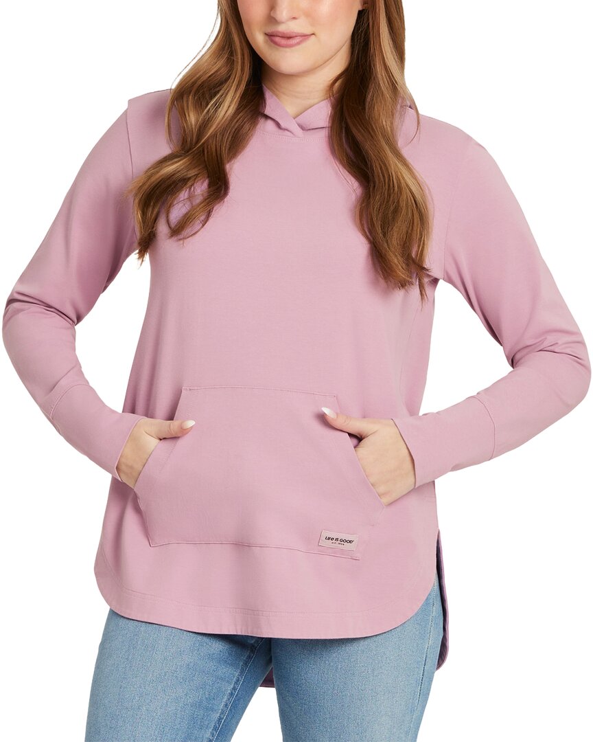 Life Is Good ® Crusher Flex Tunic Hoodie In Pink