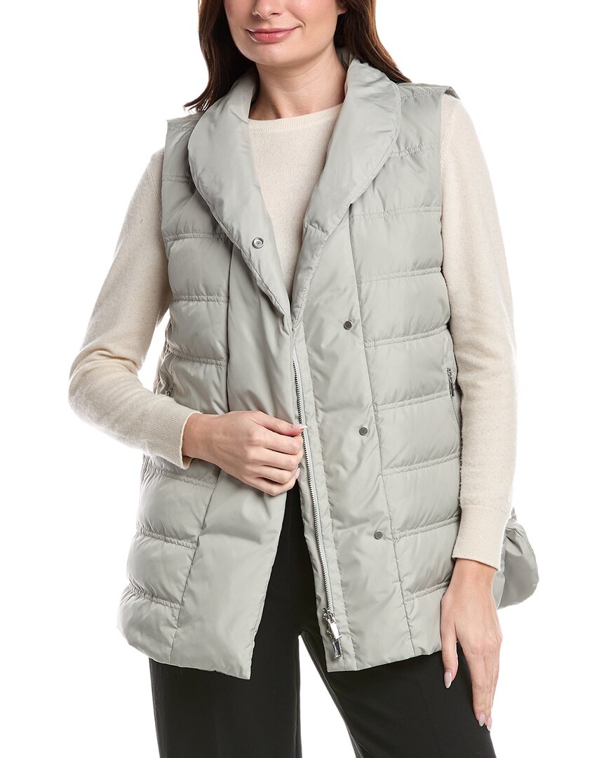 Lafayette 148 New York Reversible Vest In Gray