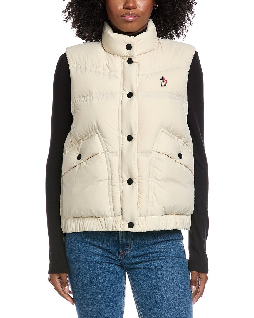 Moncler Puffer Down Vest In White