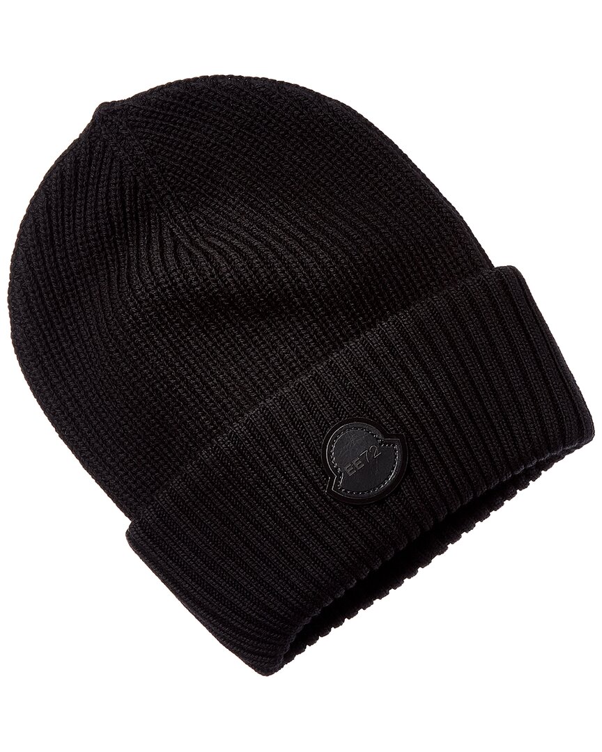 Moncler Wool Beanie In Black