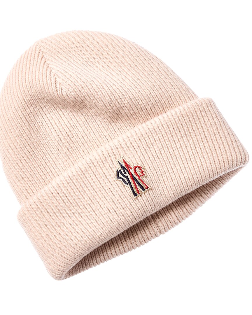 Moncler Wool Beanie In Pink