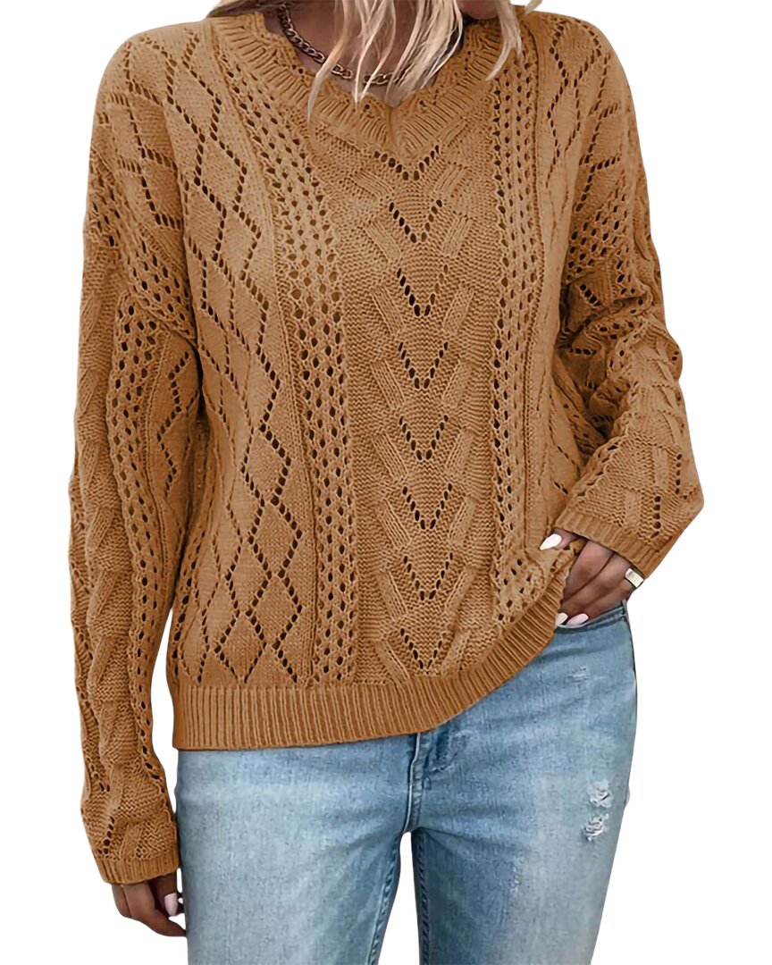 Oloey Pullover In Brown