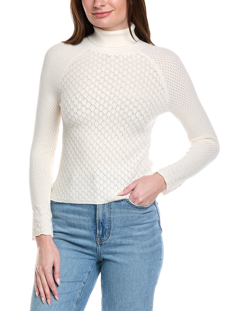525 America Lace Stitch Sweater In White
