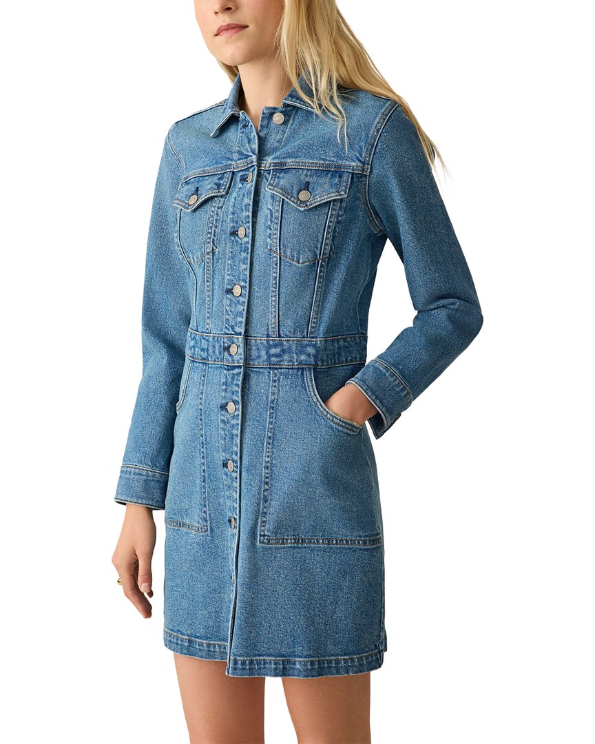Faherty Michelle Denim Dress In Sea Bright Wash