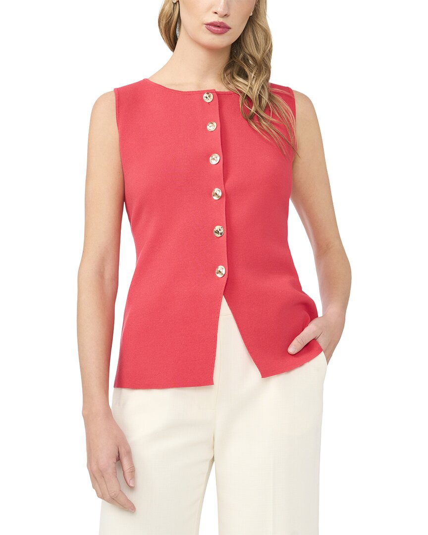 Ted Baker Button Top In Red
