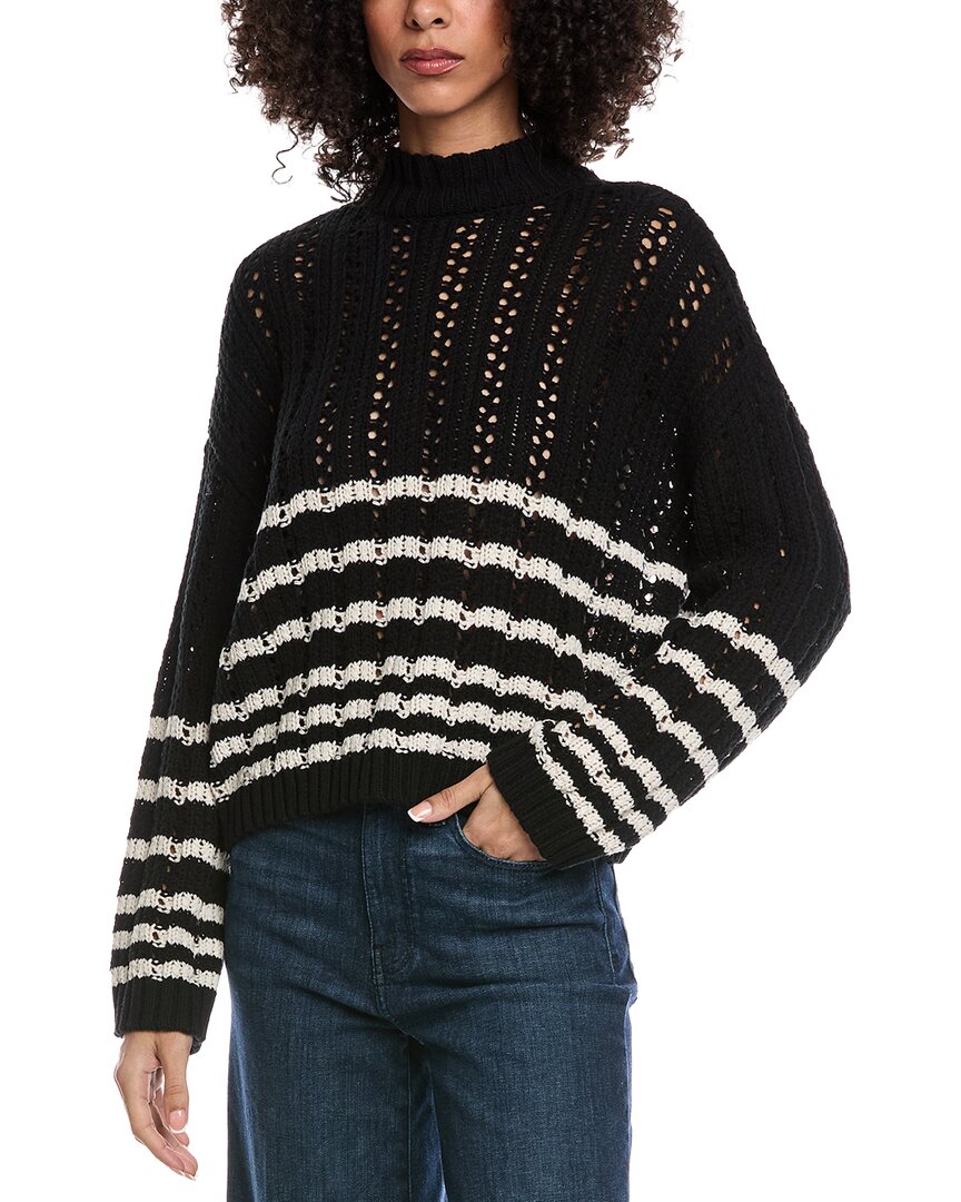Saltwater Luxe Crewneck Sweater In Black