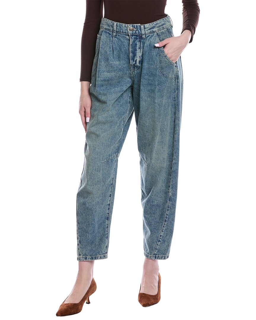 Free People Heartland Baggy Jean In Blue