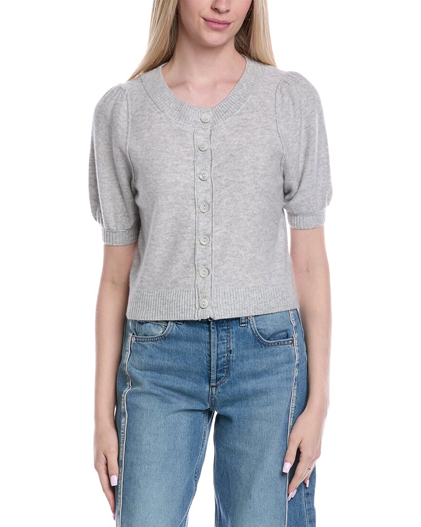 Free People Isla Solid Wool & Cashmere-blend Cardigan In Gray