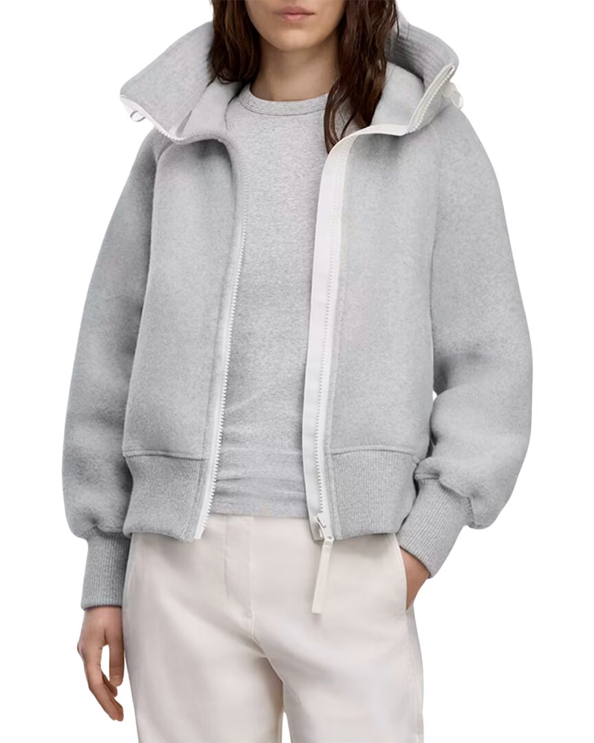 Canada Goose Chiliwack Wool-blend Bomber Jacket In Gray