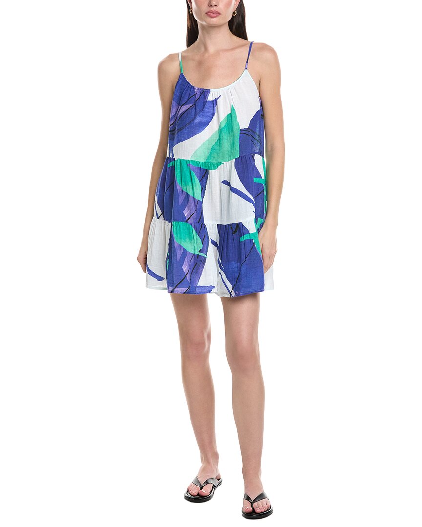 Sea Level Australia Sublime Tie Back Short Sundress In Blue