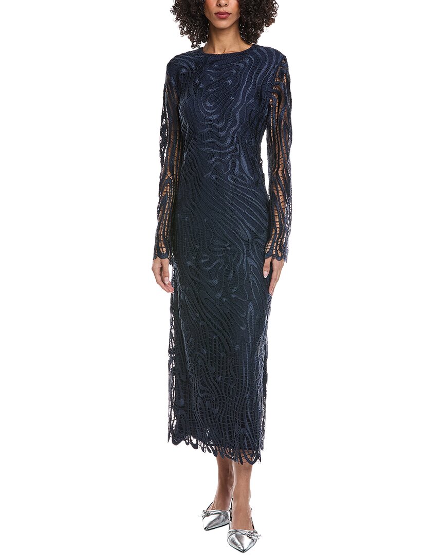 Simkhai Vanina Midi Dress In Blue