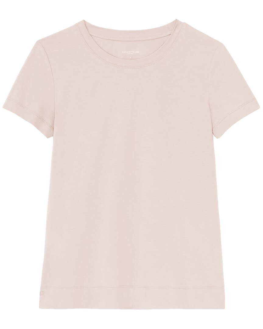 Lafayette 148 New York The Modern T-shirt In Pink