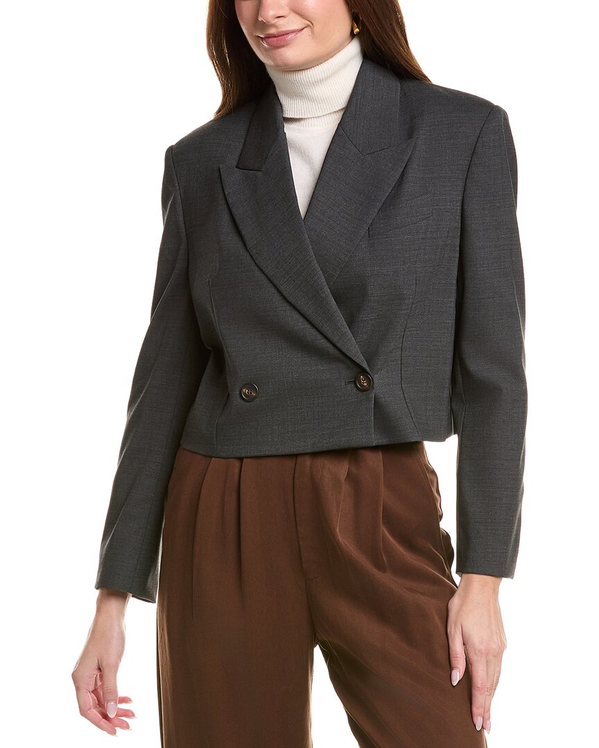 Brunello Cucinelli Wool & Silk-blend Blazer In C029