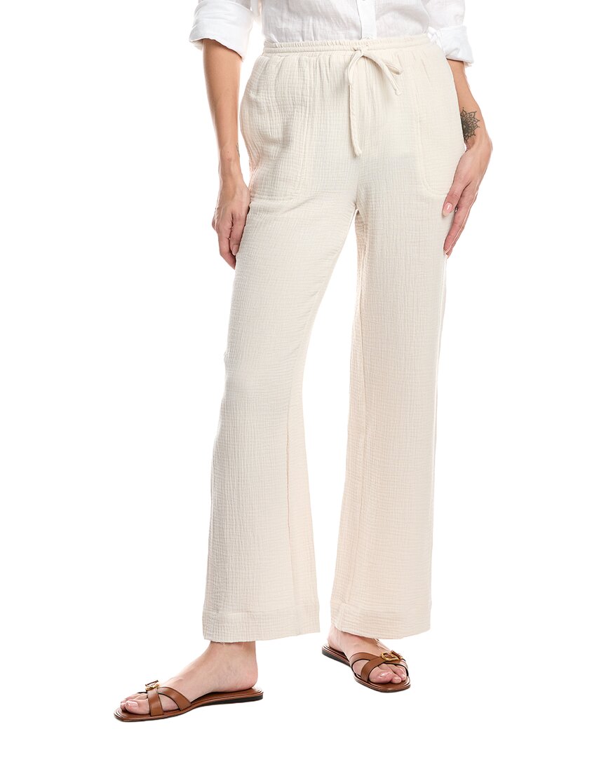 Stellah Maya Double Gauze Relaxed Pant In Yellow