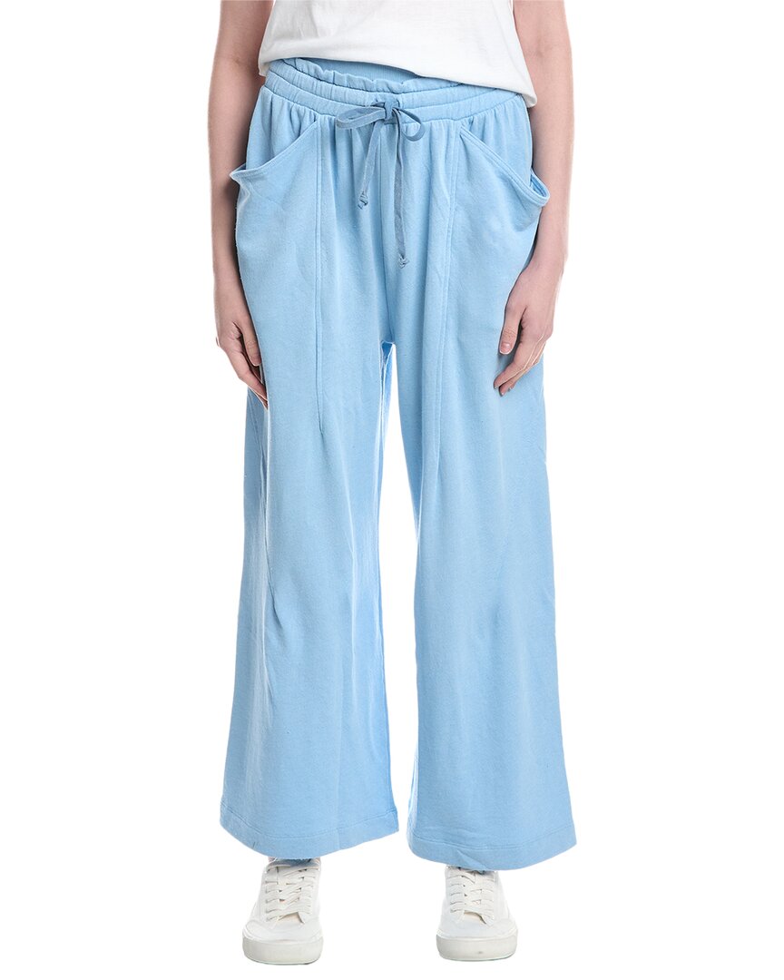 Labiz Slouchy Wide Leg Sweatpant In Blue