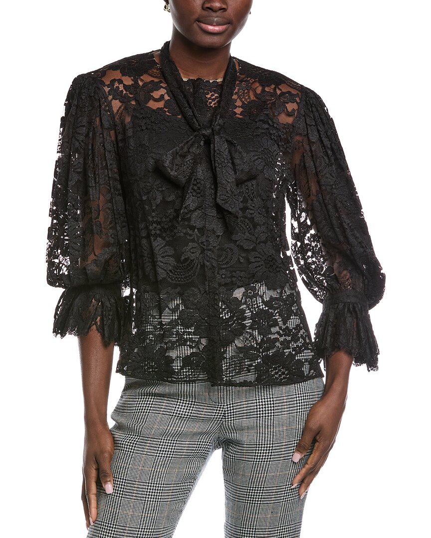 Akris Lace Blouse In Black