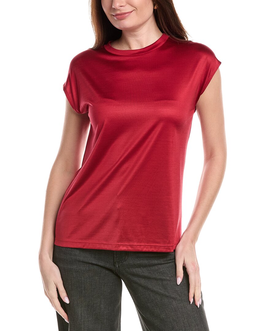 Akris Silk Solid Shirt In Red