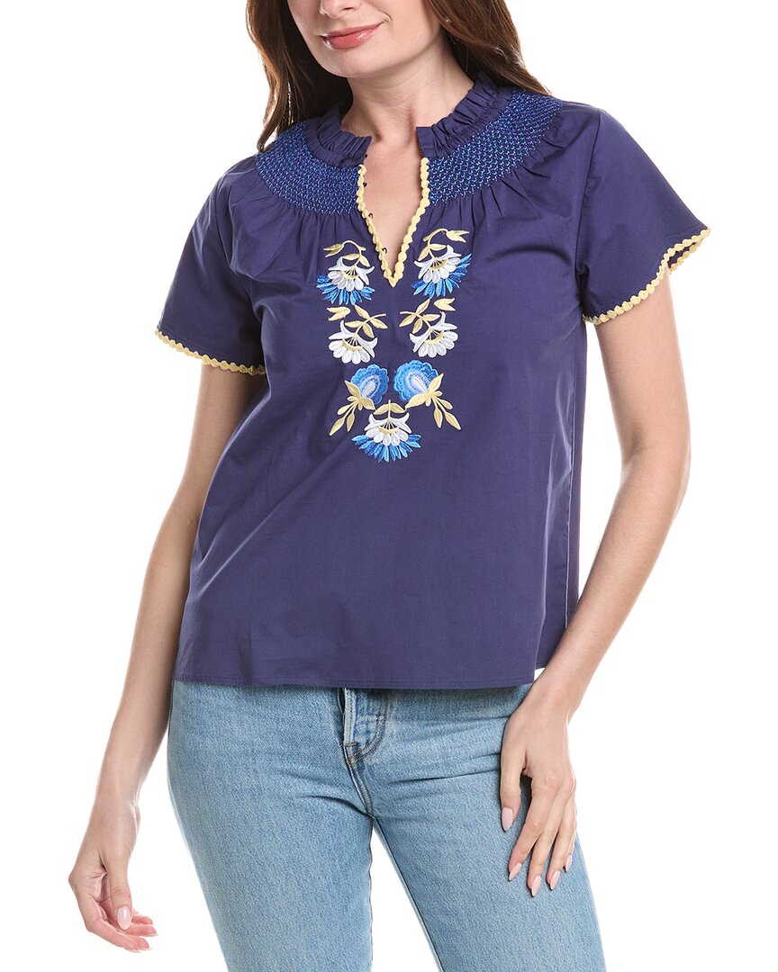 Jude Connally Keaton Top In Blue