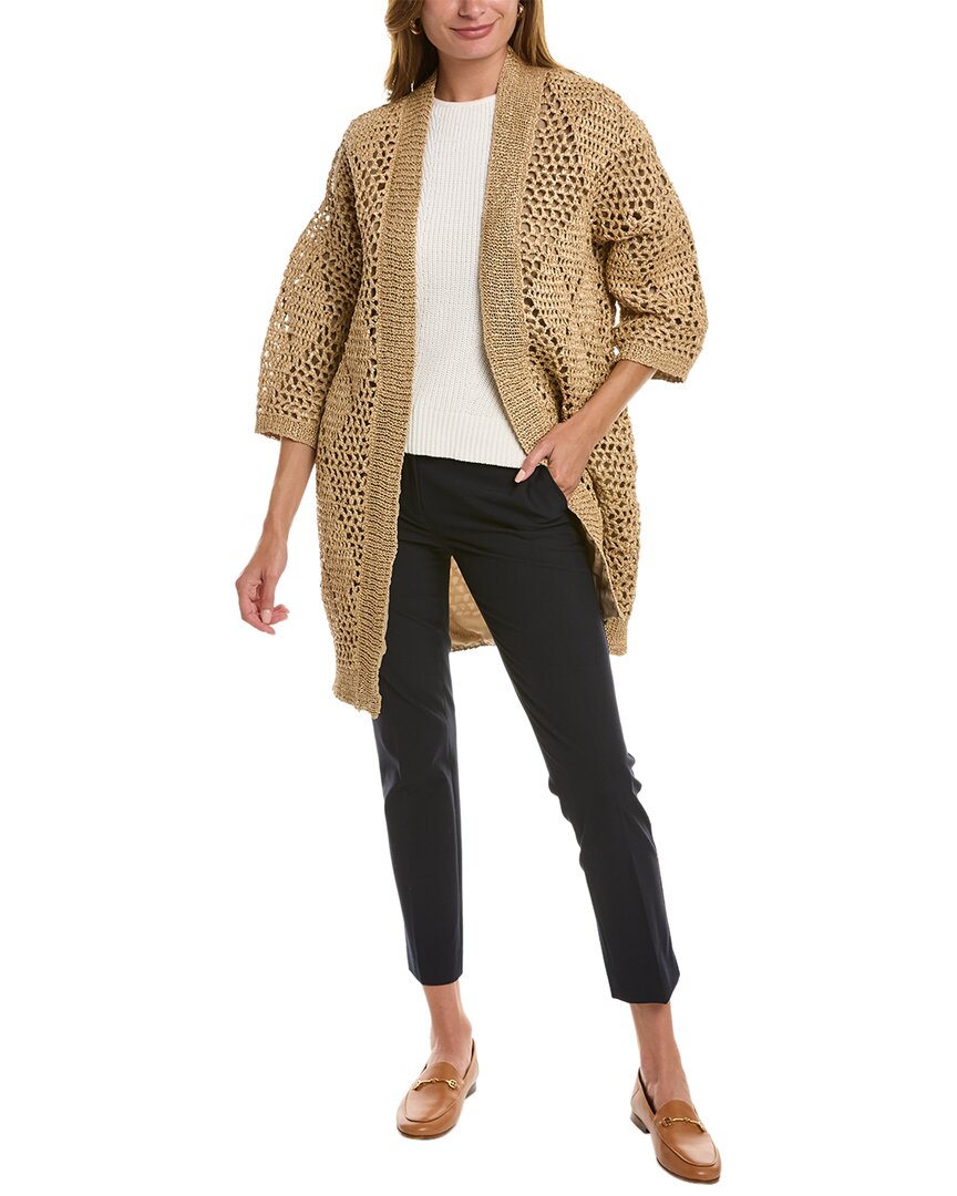 Brunello Cucinelli Cardigan In Brown
