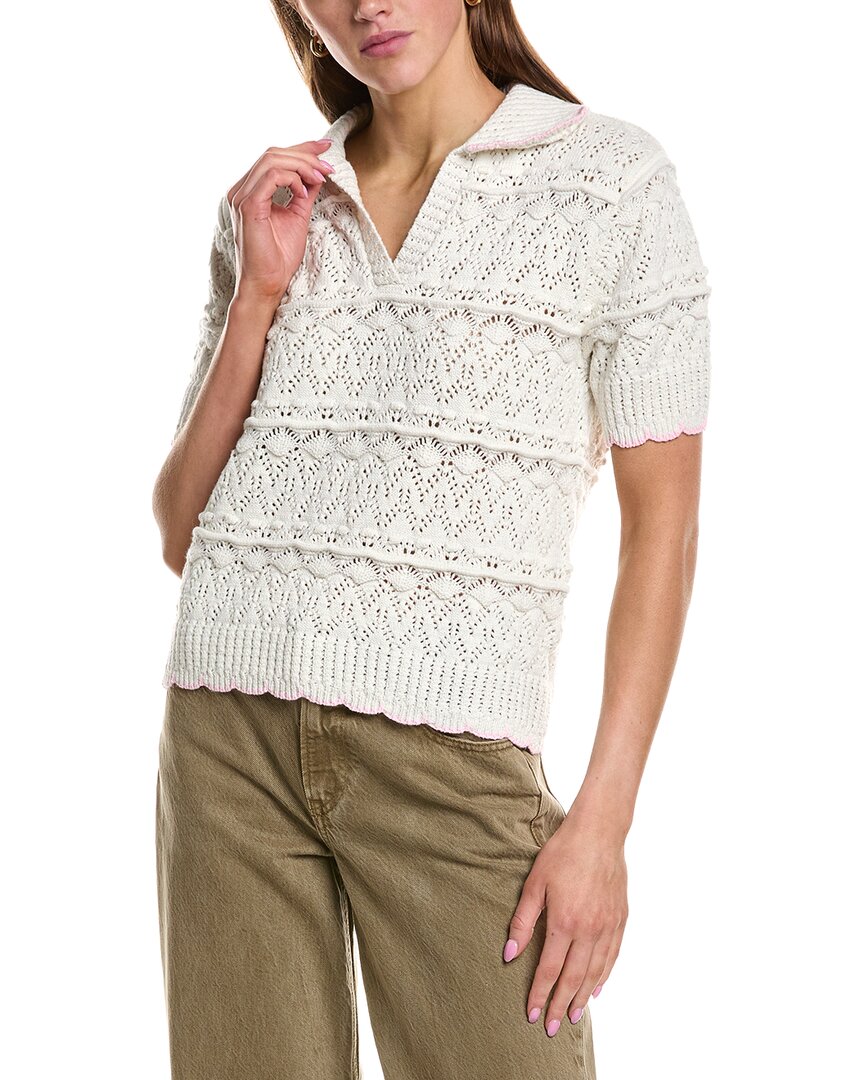 Rd Style Aina Polo Neck Pullover In White