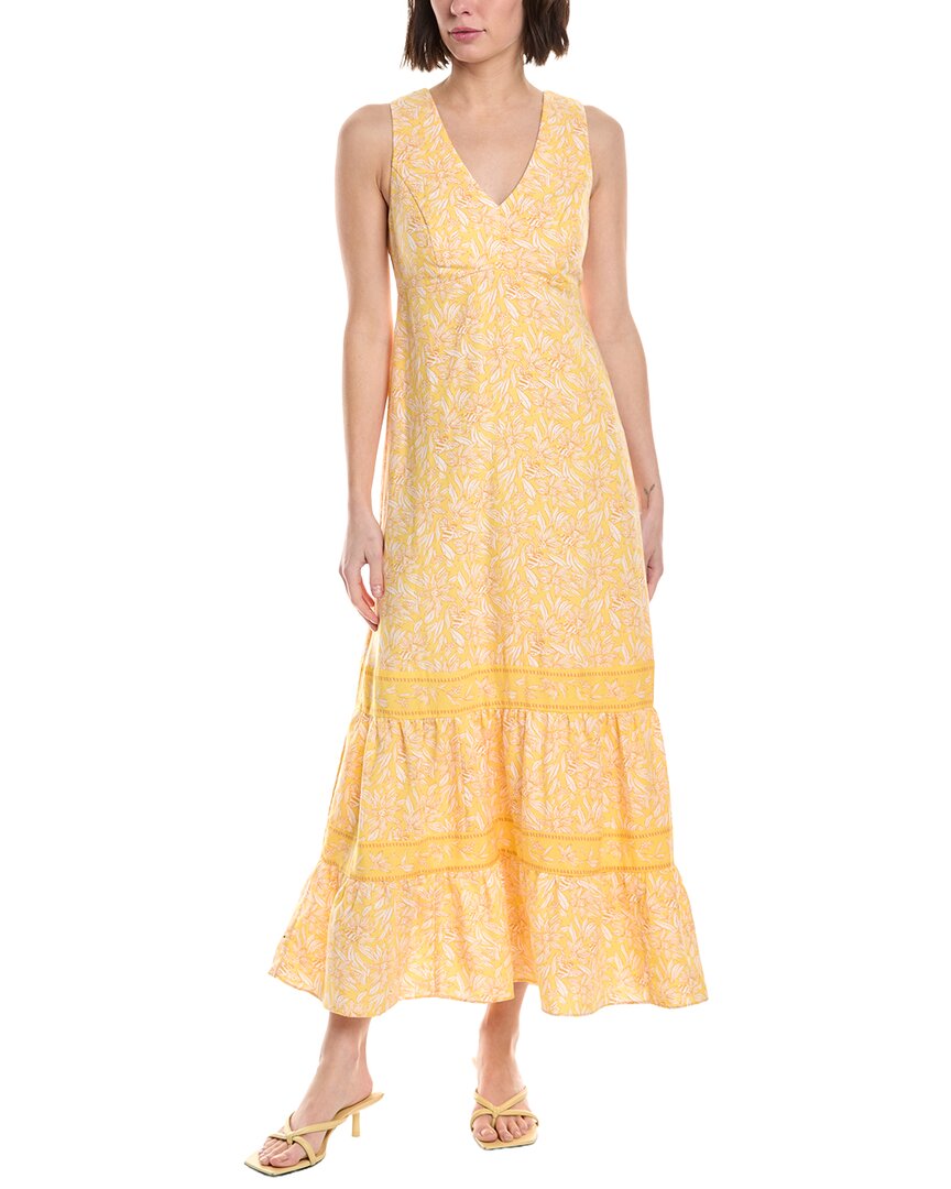 Lilly Pulitzer Avlyn Linen-blend Maxi Dress In Yellow