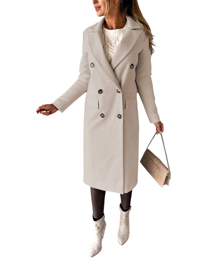 Maya Rosa Coat In Beige