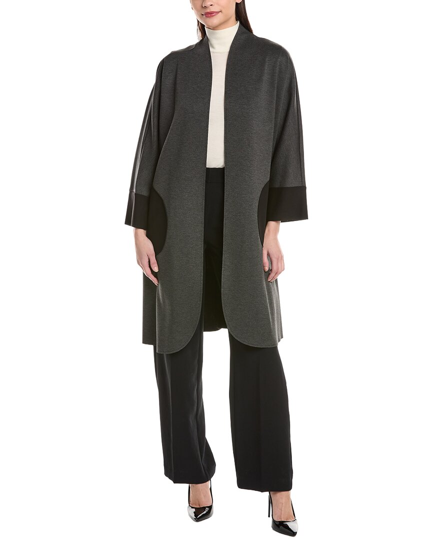 Joseph Ribkoff Scuba Cardigan In Grey