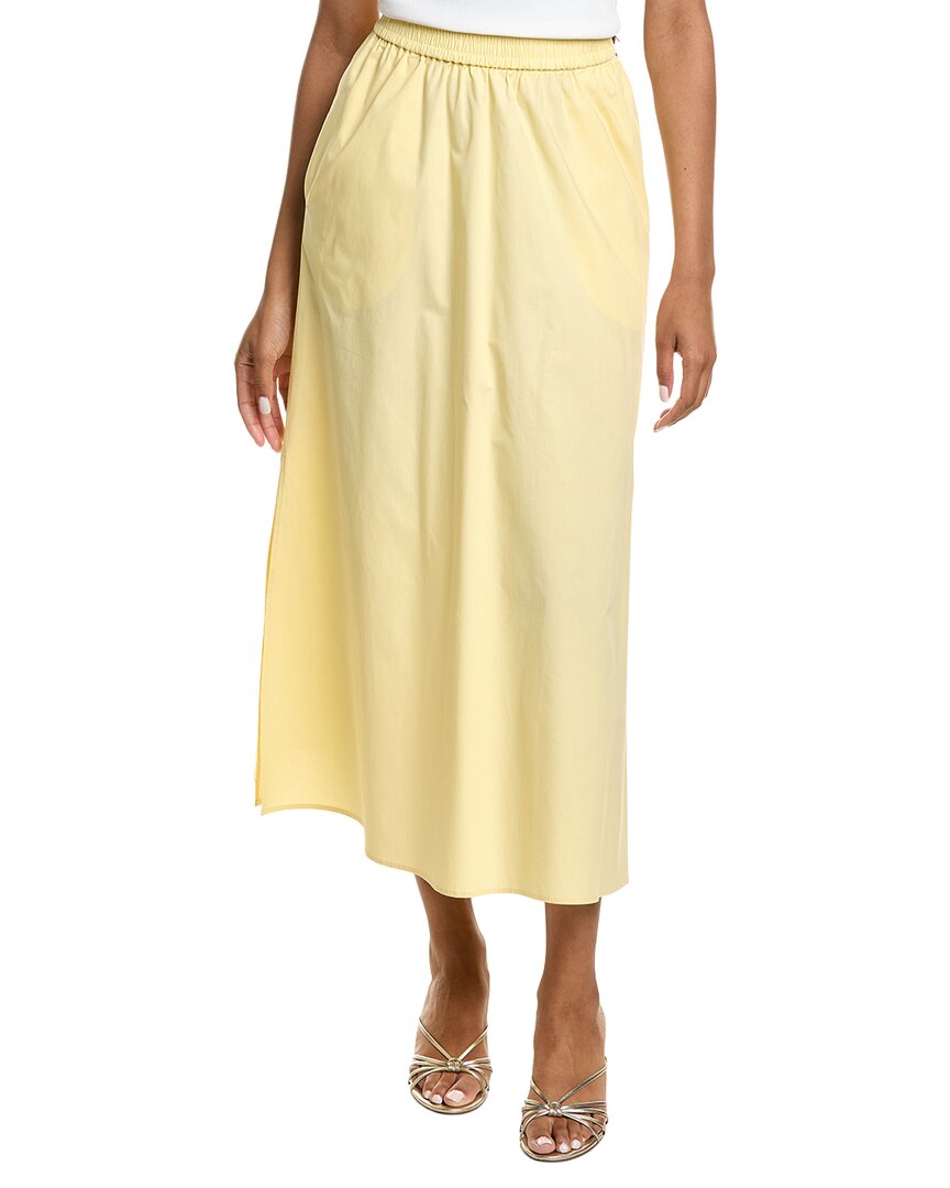 Kenneth Cole Pull-on Maxi Skirt In Yellow