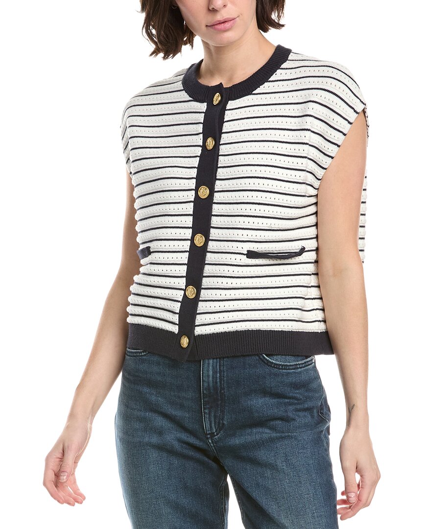 Rag & Bone Evelyn Stripe Vest In Multi