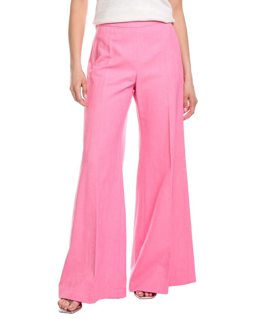 Carolina Herrera Solid Wide-leg Pant In Pink