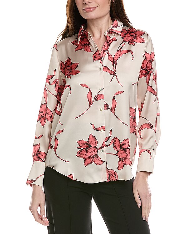 philosophy Woven Flowy Satin Top