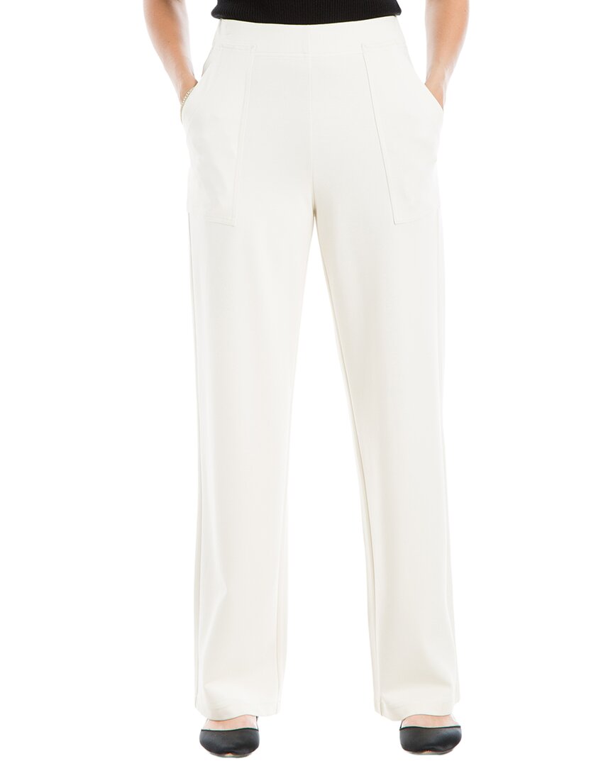 Max Studio Ponte Pant In White