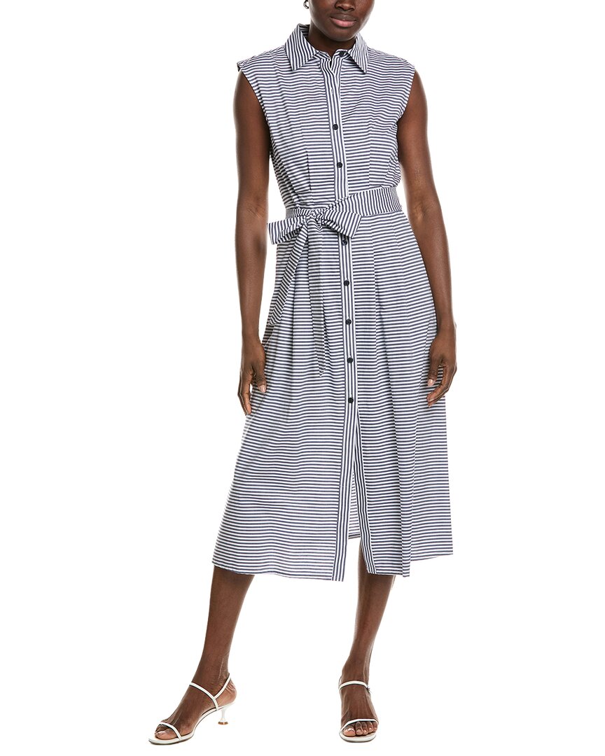 Jones New York Sleeveless Pleated Shirtdress