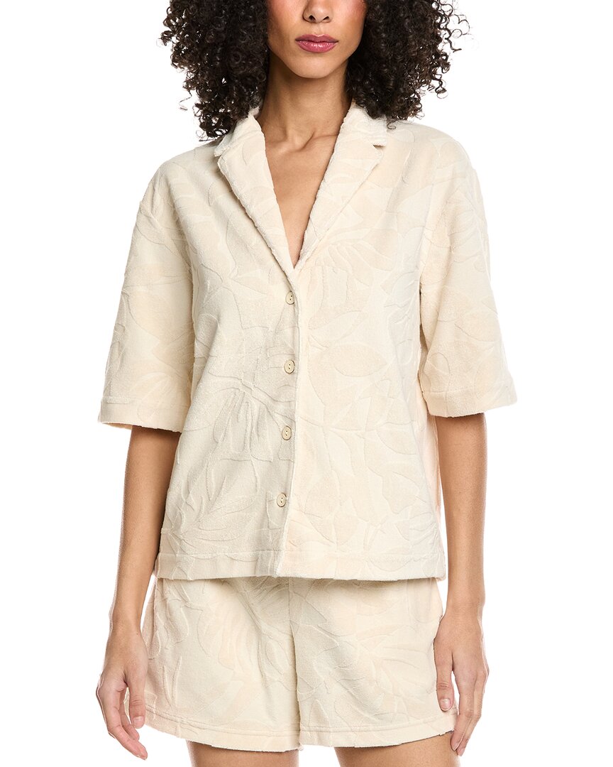 Faherty Dune Terry Shirt In White