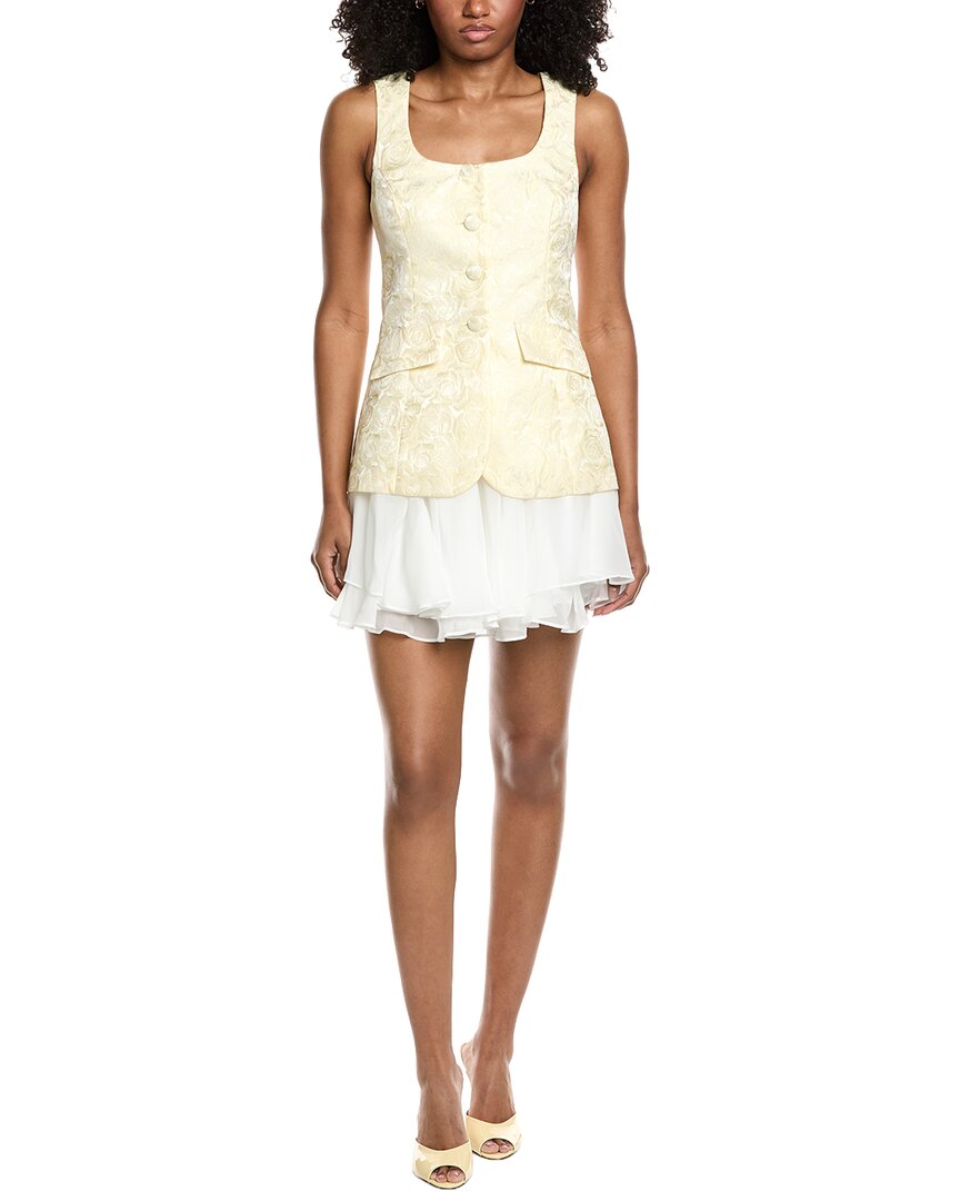 Amanda Uprichard Lilibet Mini Dress In White